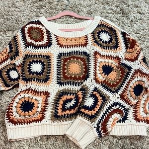 American eagle crochet sweater. Lightly worn.